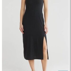 Beyond Yoga Black Midi Dress